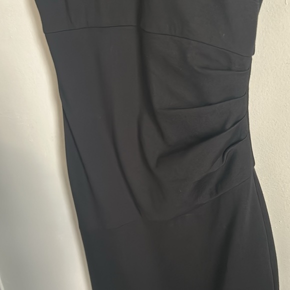 Diane Von Furstenberg Timeless Little Black Side Ruched Cocktail Evening Dress - Picture 7 of 12